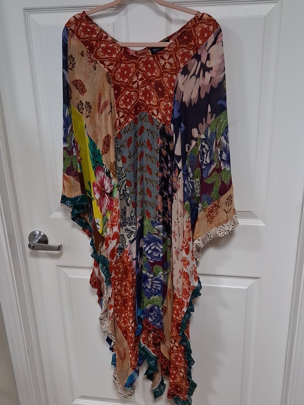 Bohemian Floral Patchwork Tunic - Multi-Color